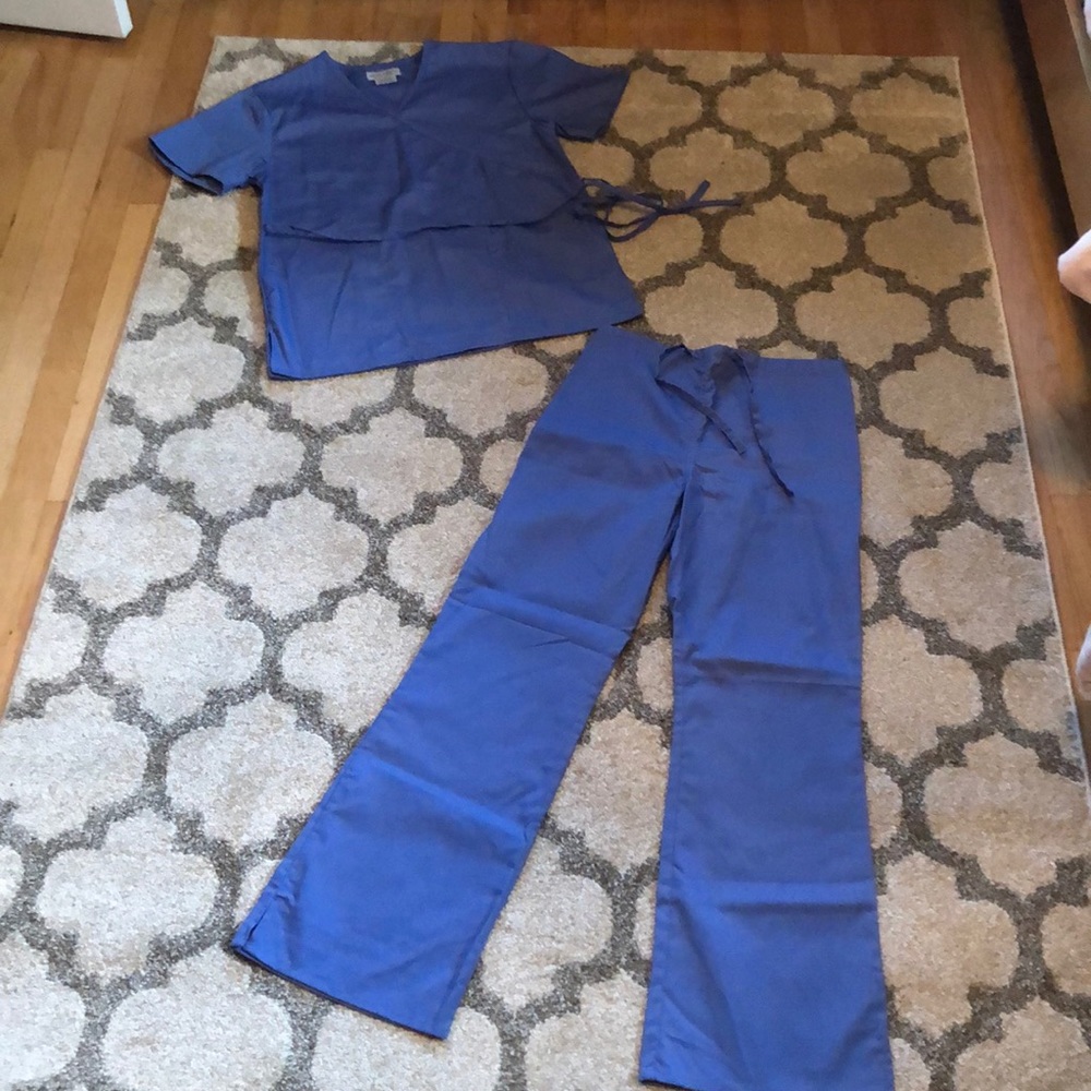 Blue scrubs